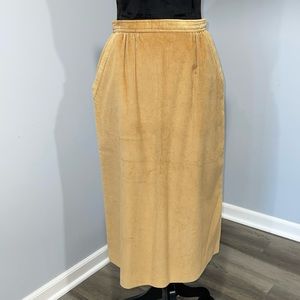 Vintage Country Suburbans corduroy midi skirt made in USA